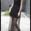 Lace Lacing See-through Net Yarn One-piece Dress JE-80071181633604  Product Details: Dress Length：126cm Chest：86cm Waist：60cm-80cm  SGD 29.90